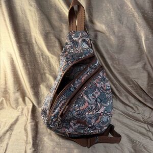 Sakroots sienna spirit desert Floral Patterned Sling Bag with matching wallet